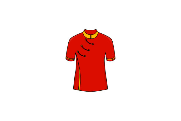 Download Chinese New Year Girl Clothes Fill Line - Girl clothes Collection